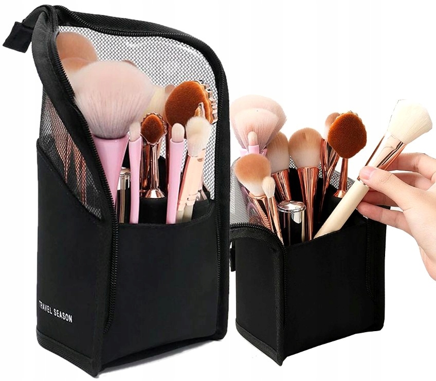 

Kosmetyczka na podróż Etui pędzle kredki organizer