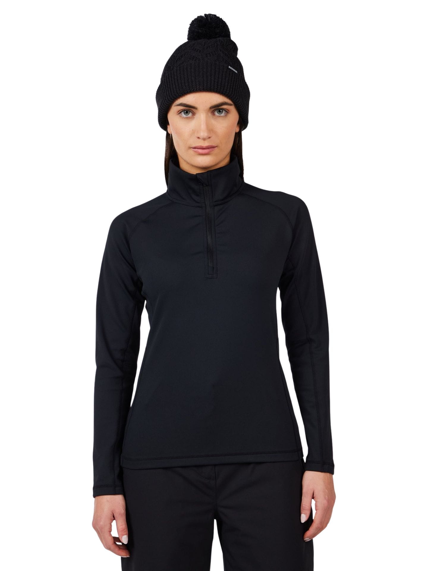 Mikina lyžařská mikina Rossignol Mid Layer Stretch Half-Zip Black M