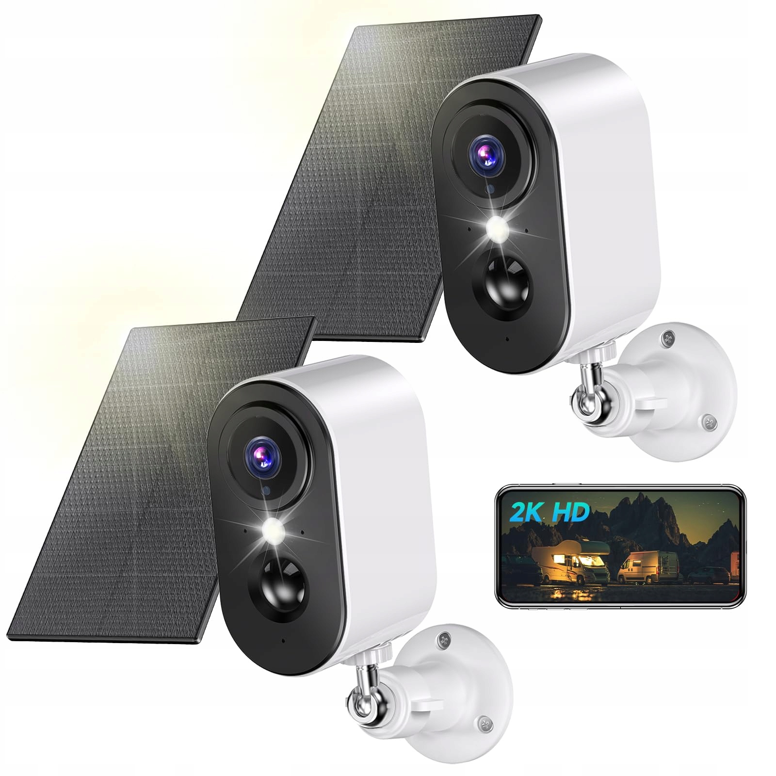 PESAIR 2K Solar WiFi Outdoor Camera with Color Night Vision — miniatura 8
