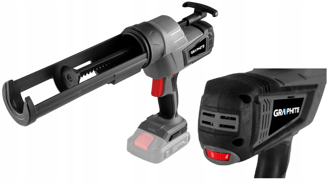 Vytláčecí Pistole Na Tuby Se Silikonem Energy+ 18V 58GE114 Graphite