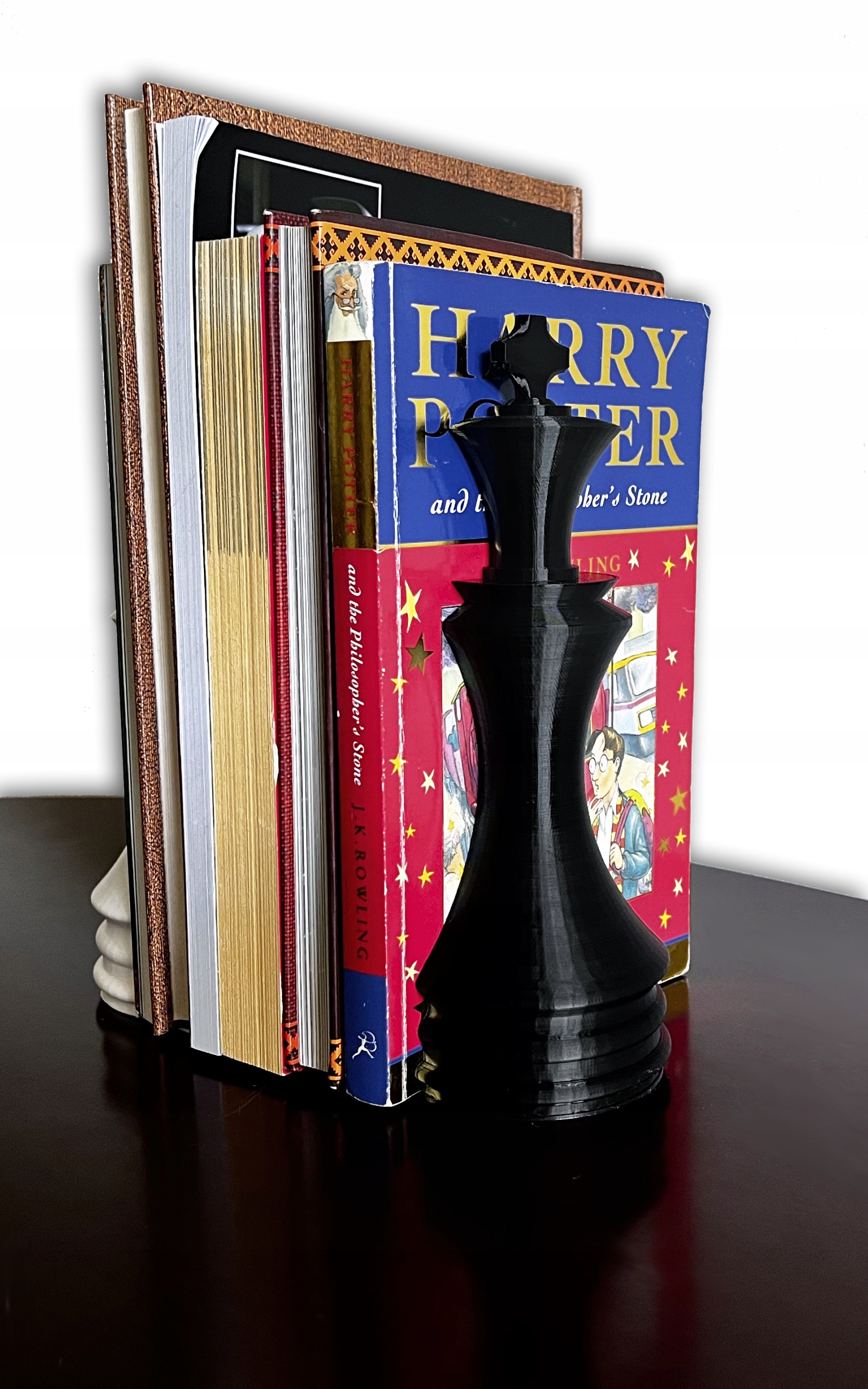 Podpórki do książek - Szachy - Król i Królowa - 2x Wysokość produktu 17 cm