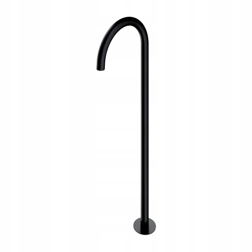 Voľne stojaca vaňová výtoková tyč, čierna polomatná