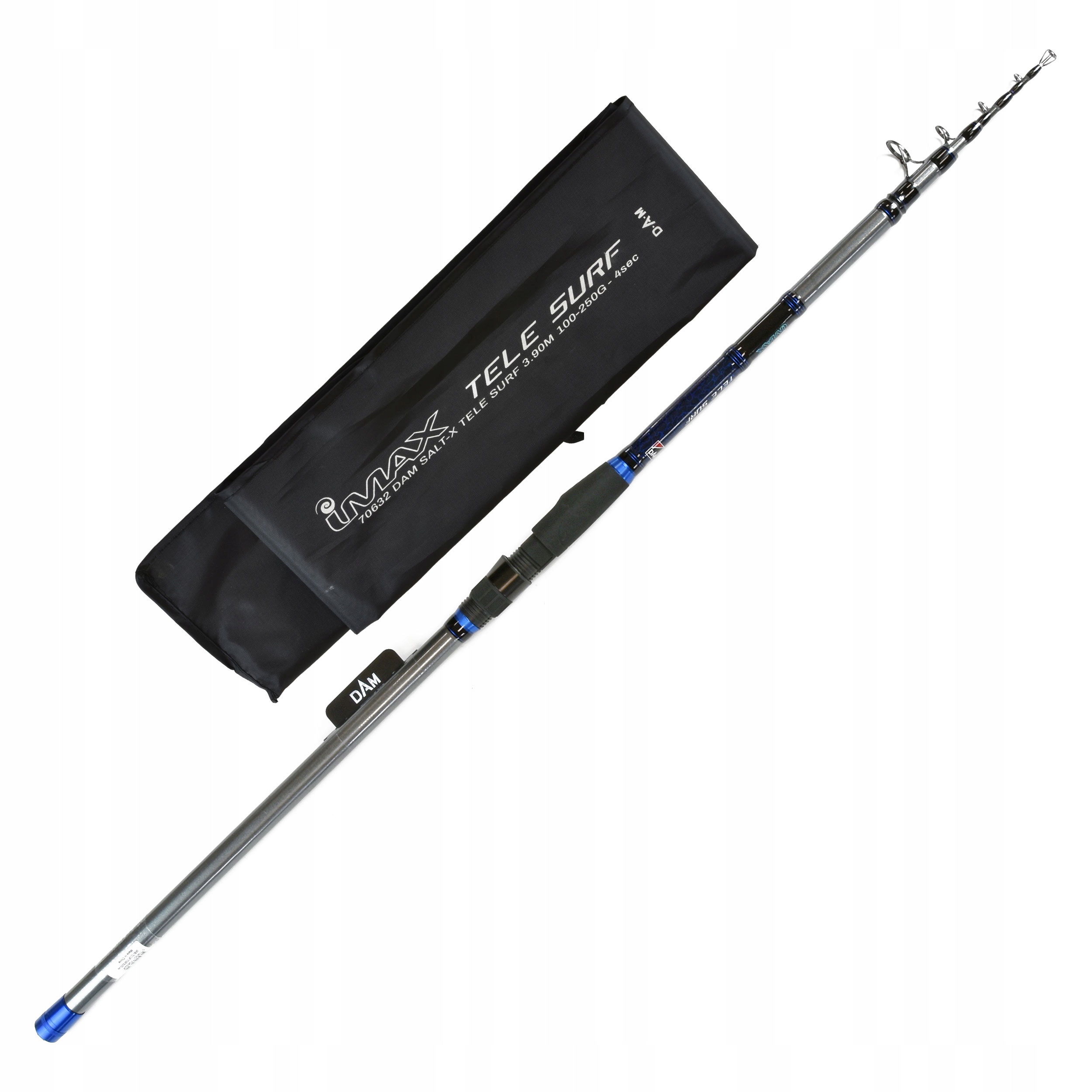 Wędka teleskopowa morska Dam Imax Tele Surf 3.90m 100-250g