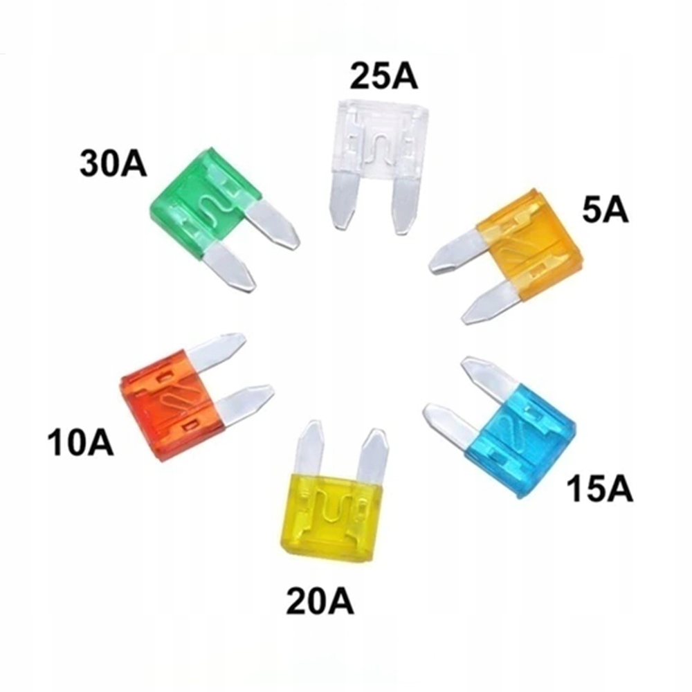 ZESTAW BEZPIECZNIKÓW BEZPIECZNIKI SAMOCHODOWE MIX + ORGANIZER 120szt 5-30V EAN (GTIN) 5903933528069