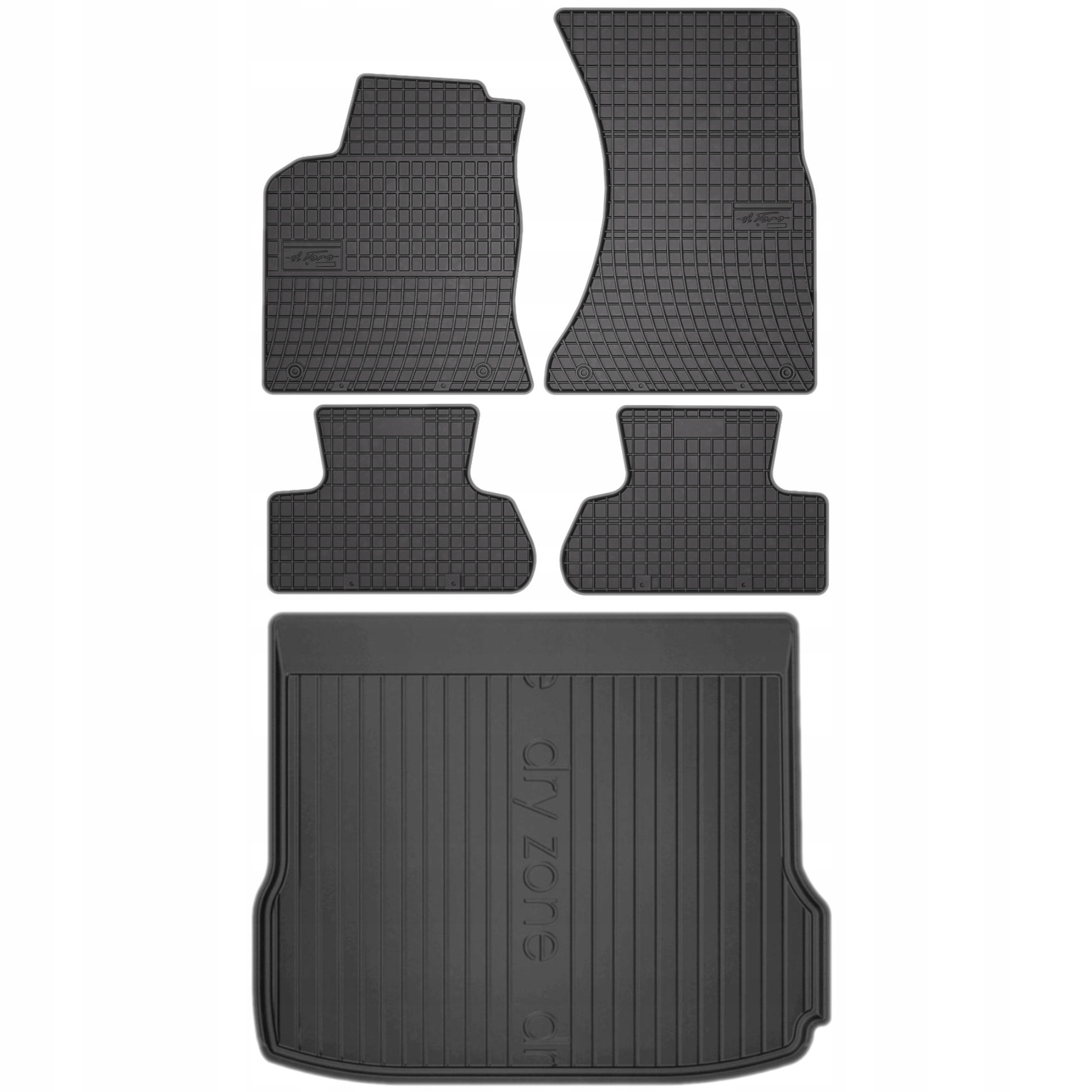 Gumové rohože rohož batožinového priestoru pre Audi Q5 08-16 bez Hybridu