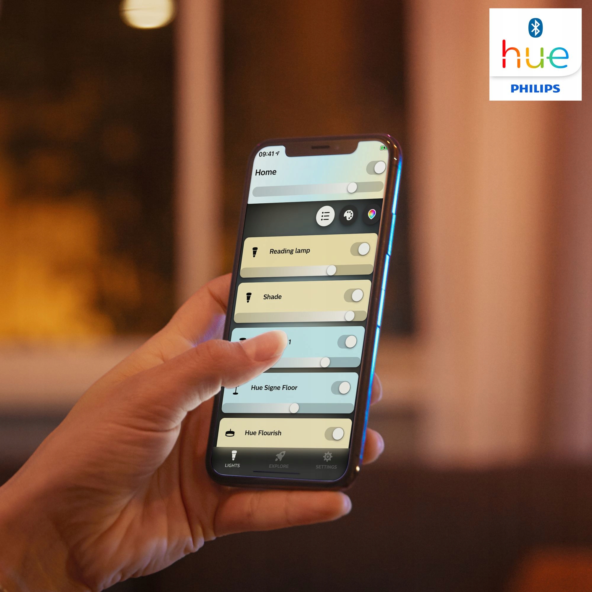 Plafon sufitowy LED PHILIPS HUE Aurelle biały kwadratowy Marka Philips
