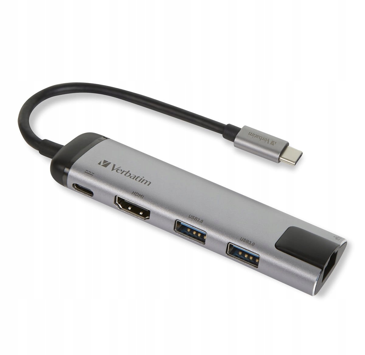 Verbatim Multimediální Adaptér Type-C na 2xUSB Hdmi RJ45 49141
