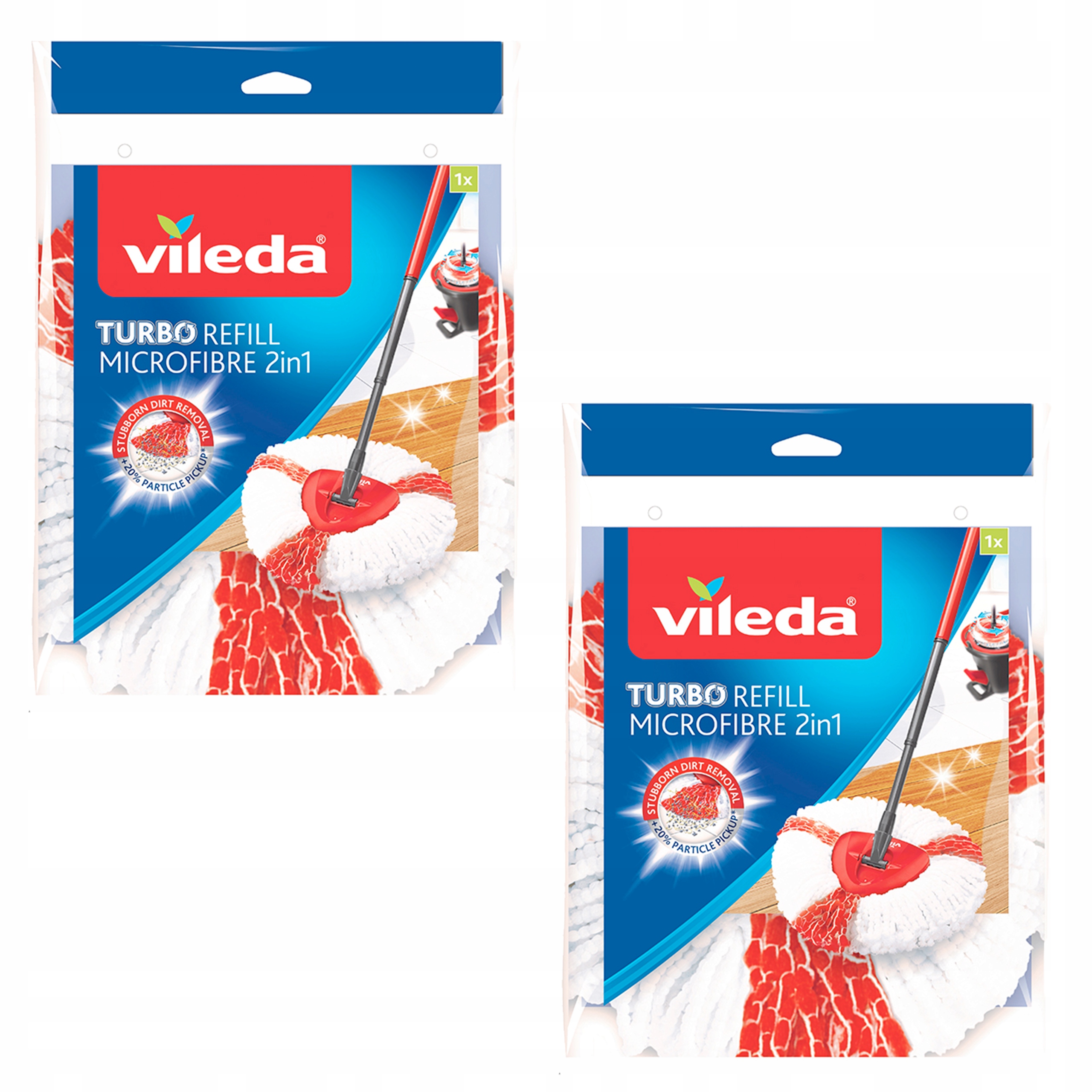 

Vileda 2x Wkład Mop Easy Wring Clean Turbo 2W1