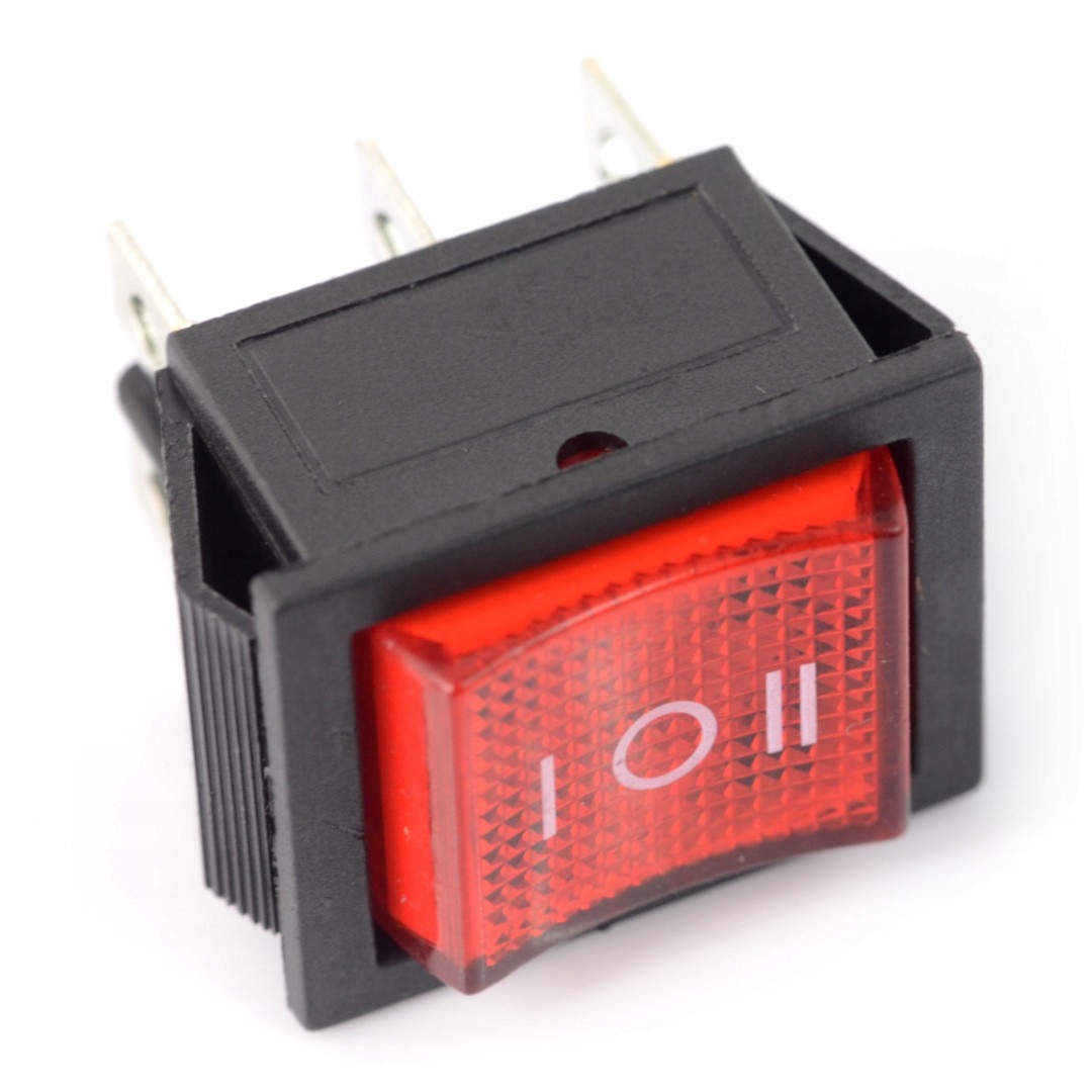 

Przełącznik kołyskowy RS203-6C3R czerwony