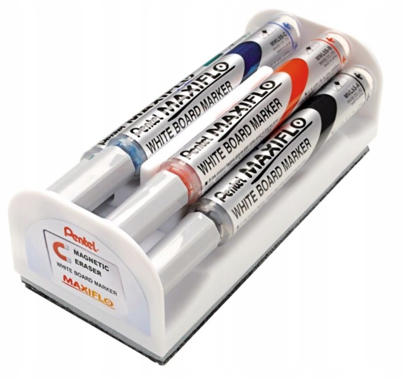 

Markery suchościeralne Pentel Maxiflo 4 kolory+GĄB
