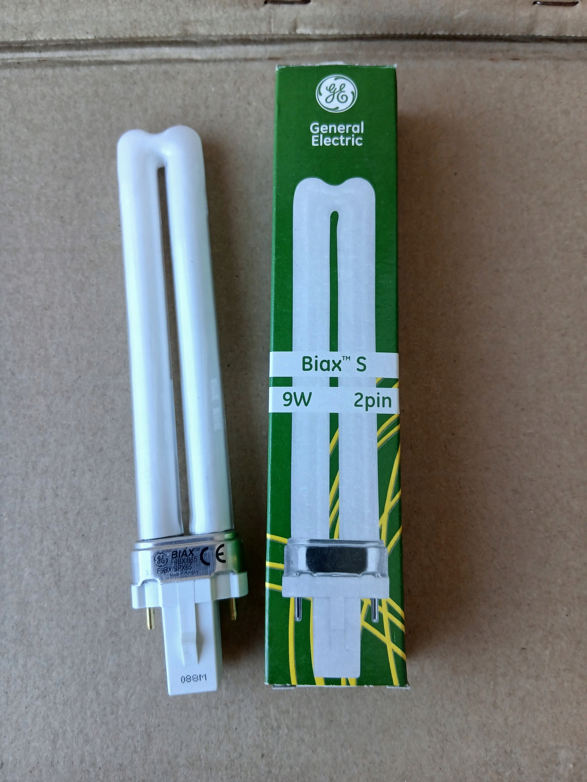 Zářivka Biax S 9W 865 náhradní Philips Pl-s 2P a Osram Dulux S (studená)
