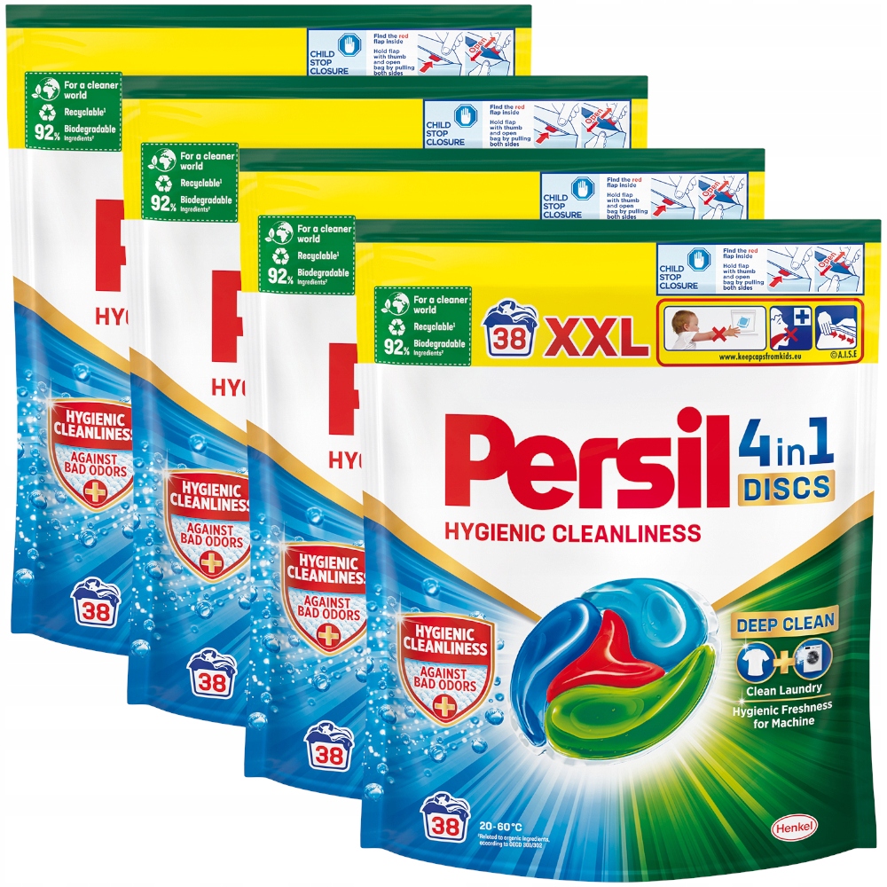

Persil Hygienic Kapsułki do prania 4w1 4x 38szt