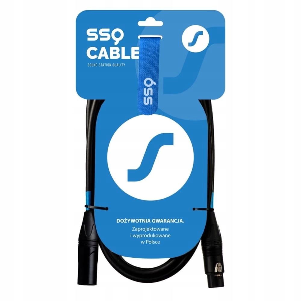 SSQ XX3- Kabel XLR 3 metrowy - kabel mikrofonowy Złącza XLR - XLR
