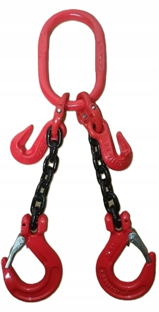 Řetězové závěsy 2c 1,6t 1,5 m, zkracovací háky Ce Atest