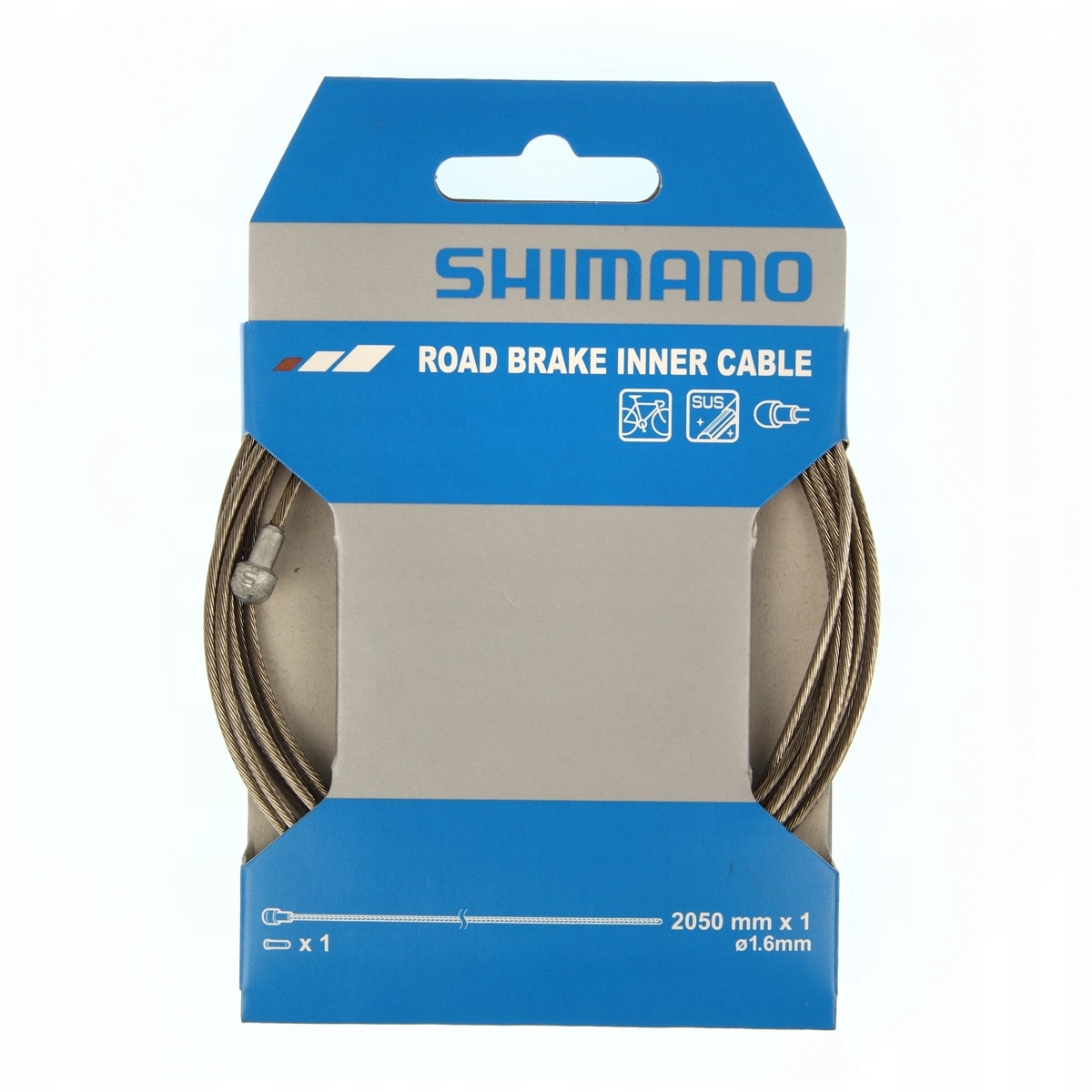 

Szosowa Linka Hamulca Nierdzewna Shimano 1,6x2050