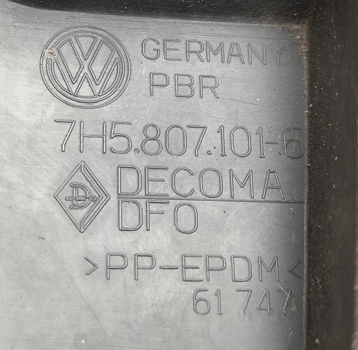 VW T5 Support Gauche Avant Avant Support plaque 7H5807101