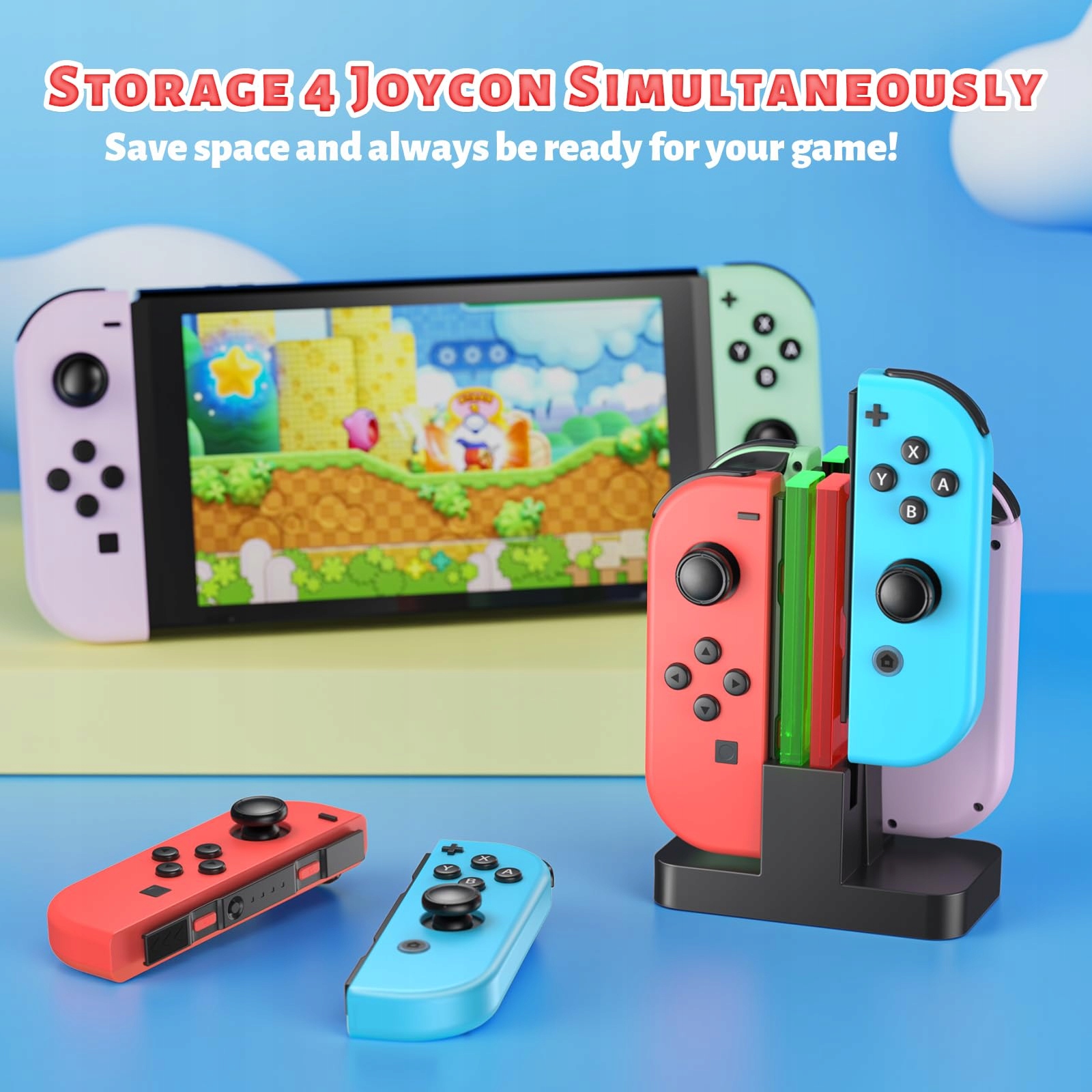 FASTSNAIL Stacja ładująca do kontrolera przełącznika OLED — miniatura 3