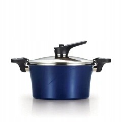 Happycall Ih Hrniec Vacuum Pot 24 cm 4,6 l tmavomodrý vysoký