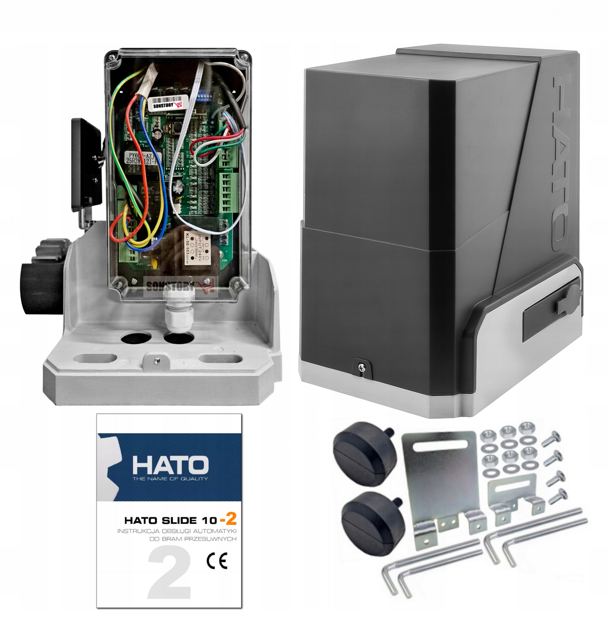 Automatický pohon pro posuvnou bránu Hato Slide 10 2 do 1000 kg Nový Model At