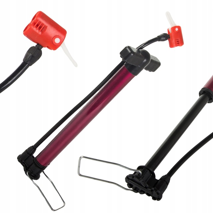 Uniwersalna Stojąca ręczna pompka rowerowa 60 cm do rowera piłka auta