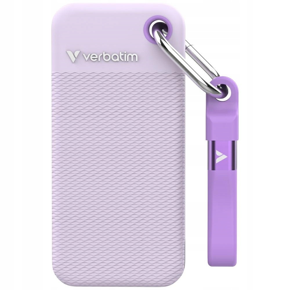 Dysk Zewnętrzny Verbatim Pocket Ssd 2TB Usb-c 3.2 gen.2 biały-fioletowy