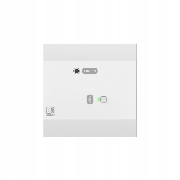 Audac NWP300/W Síťový audio vstupní panel Bt 3,5 mm jack, bílý