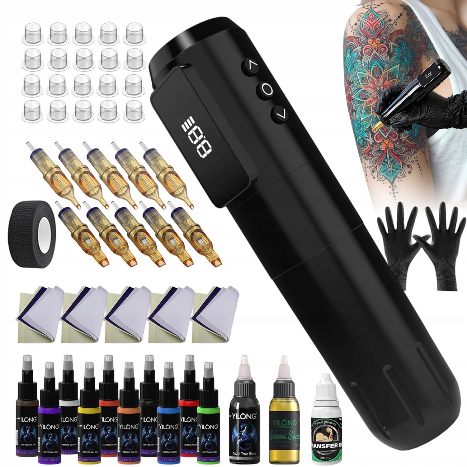 Na Tetování Pro Umělce Pen 1600 Mah Tichý A Nastavitelný Komplet