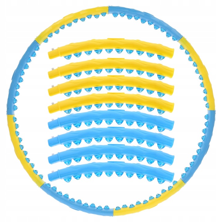 Hula Hop Odchudzające Z Magnesami i Wypustkami Fitness HMS HHP022 EAN (GTIN) 5907695540451