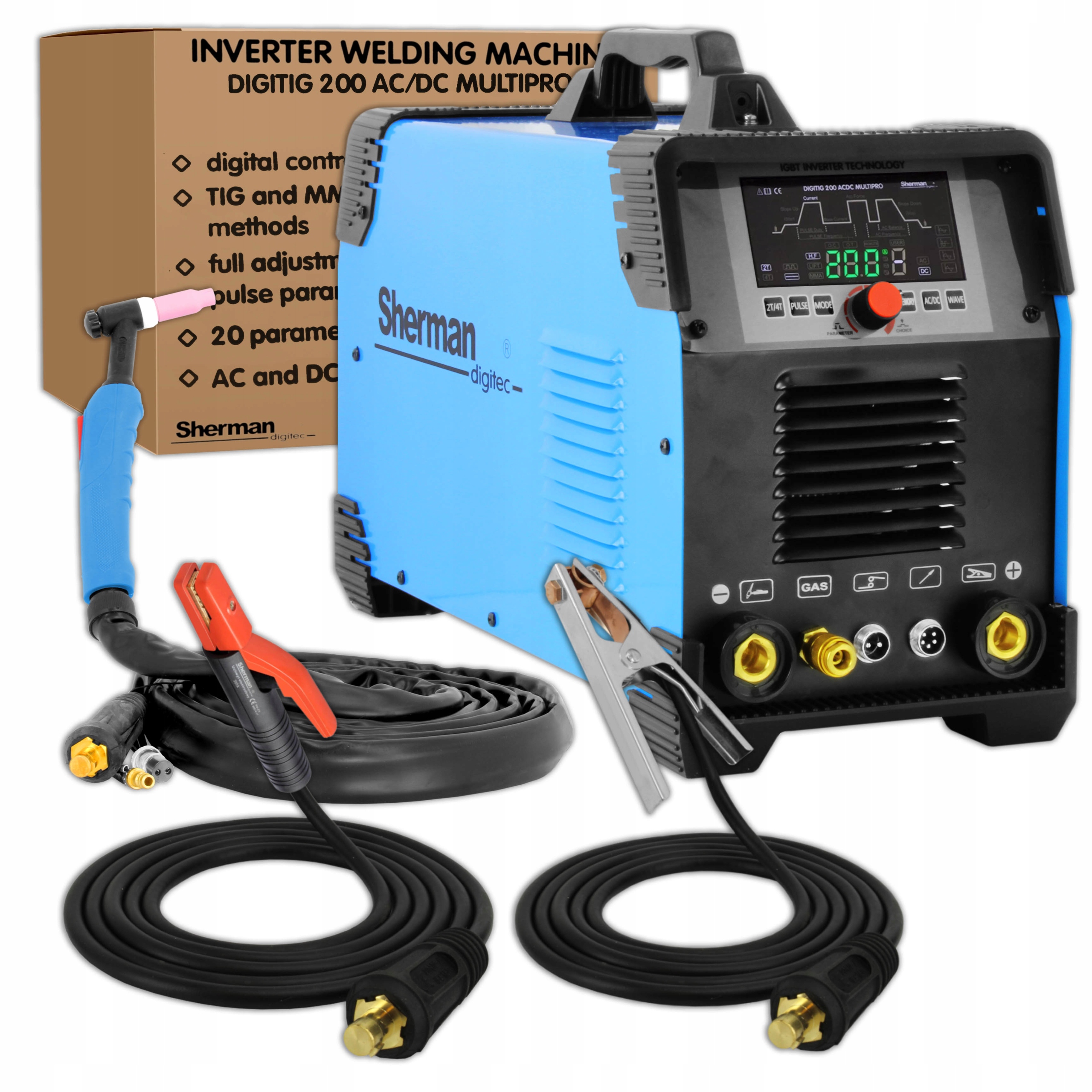 Spawarka Sherman Digitig 200AC/DC Multipro