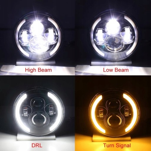 REFLEKTOR LAMPA PRZÓD LED MOTOCYKL MOTOROWER 7CALI Producent inny