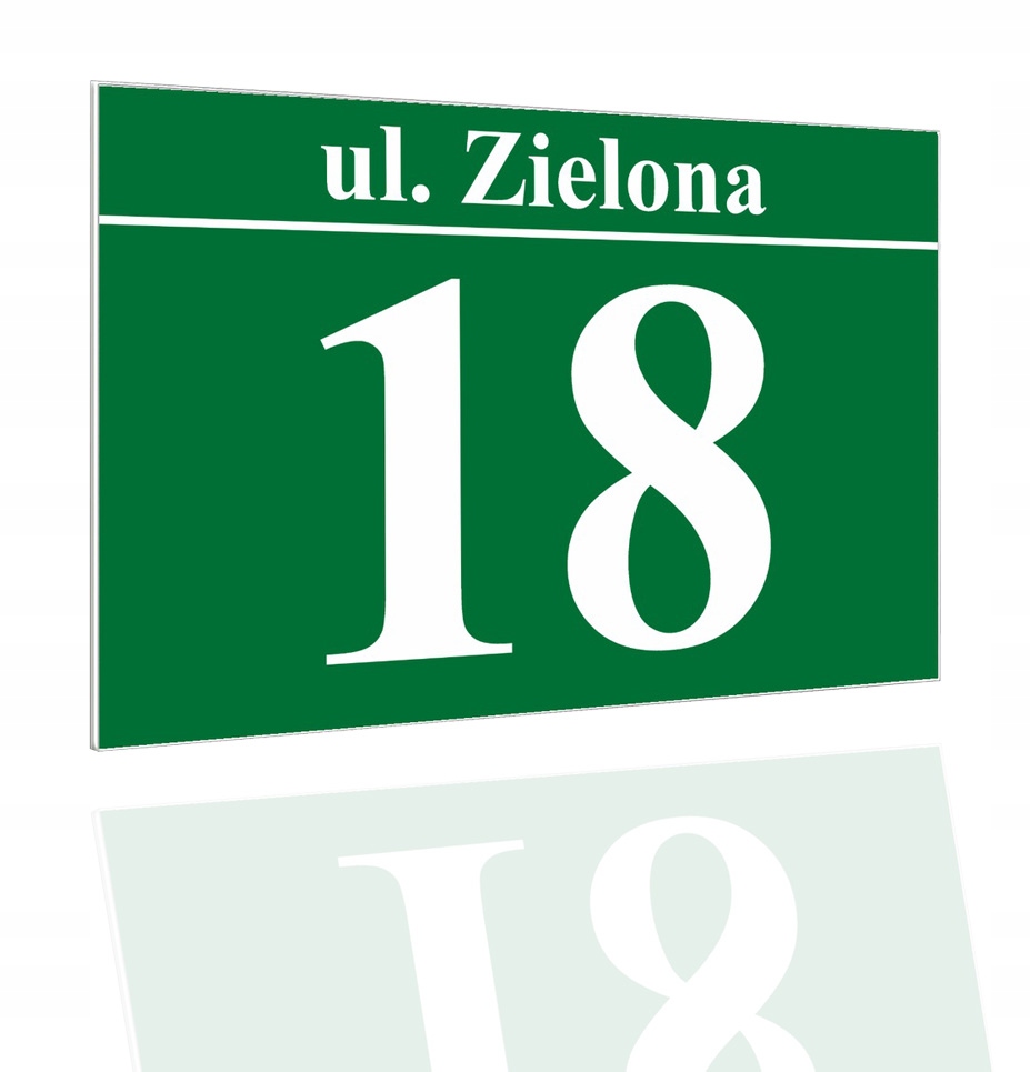 

Tabliczka Adresowa Numer Domu 32x21 cm Adres Ulica