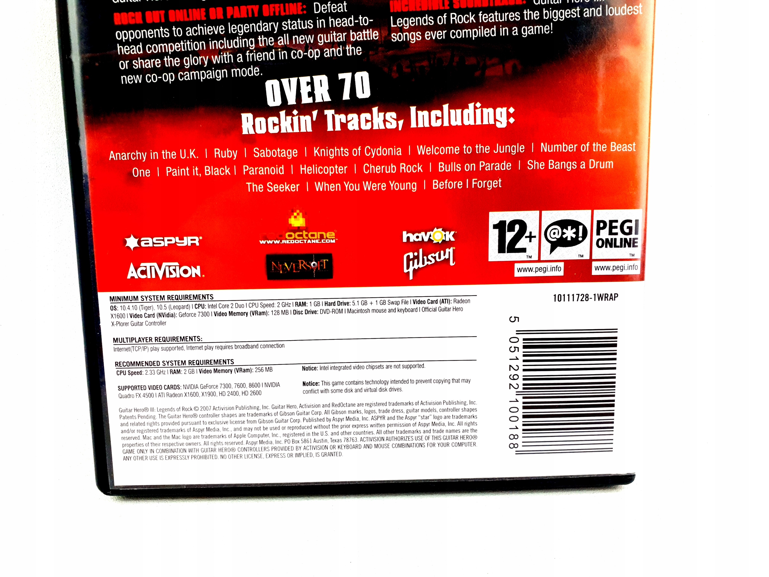 Guitar Hero Iii 3 Legends Of Rock Mac Stan Uzywany Allegro Pl