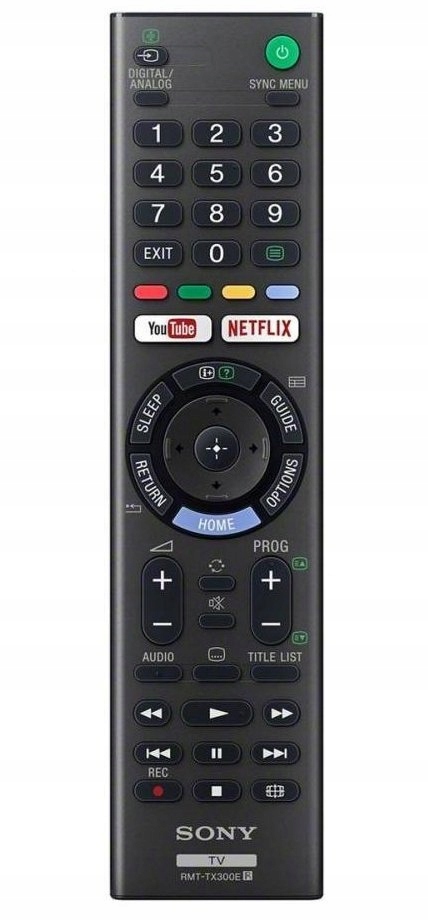 Originální Dálkový Ovladač Pro Tv Sony Bravia Univerzální Model KD55XF7005 RMT-TX300E