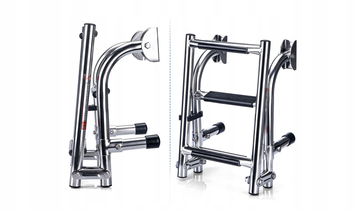 Drabinka rufowa do łodzi i jachtów składana łamana