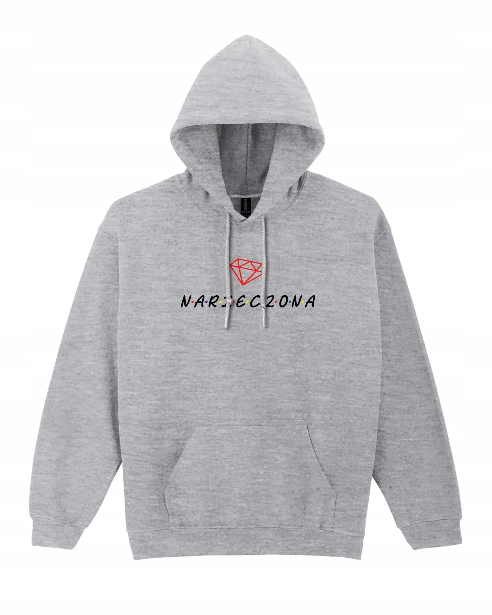 Mikina s kapucí pro snoubenku Svatba Dáma Šedá L