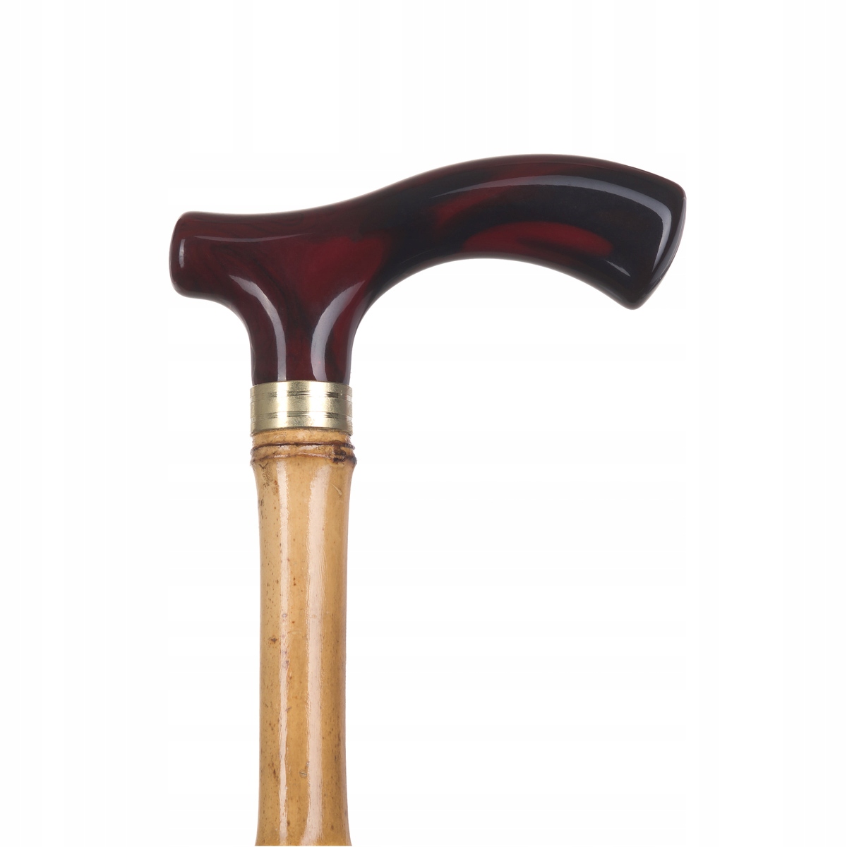 Laska inwalidzka nieskładana uchwyt prosty (t)