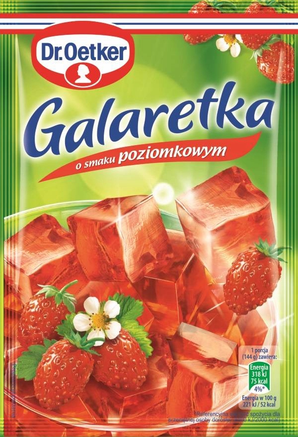 Dr. Oetker Galaretka poziomkowa 2 x 77 g EAN (GTIN) 5900437034720