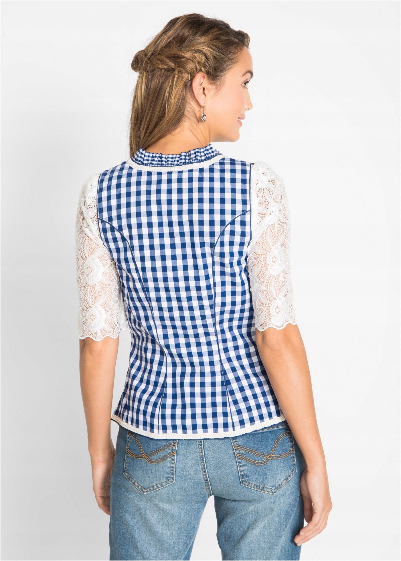 38 LUDOWA KAMIZELKA KRATA WIĄZANIE ZAMEK Bonprix Rozmiar 38