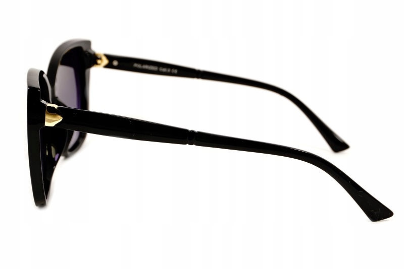 MARKOWE OKULARY PRZECIWSŁONECZNE DAMSKIE POLARYZACYJNE Z FILTREM UV400 ETUI Kolekcja OKULARY KOCIE OCZY