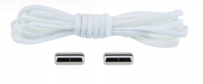 BIAŁE ELASTYCZNE PŁASKIE SZNUROWADŁA BEZ WIĄZANIA sznurówki 100 cm