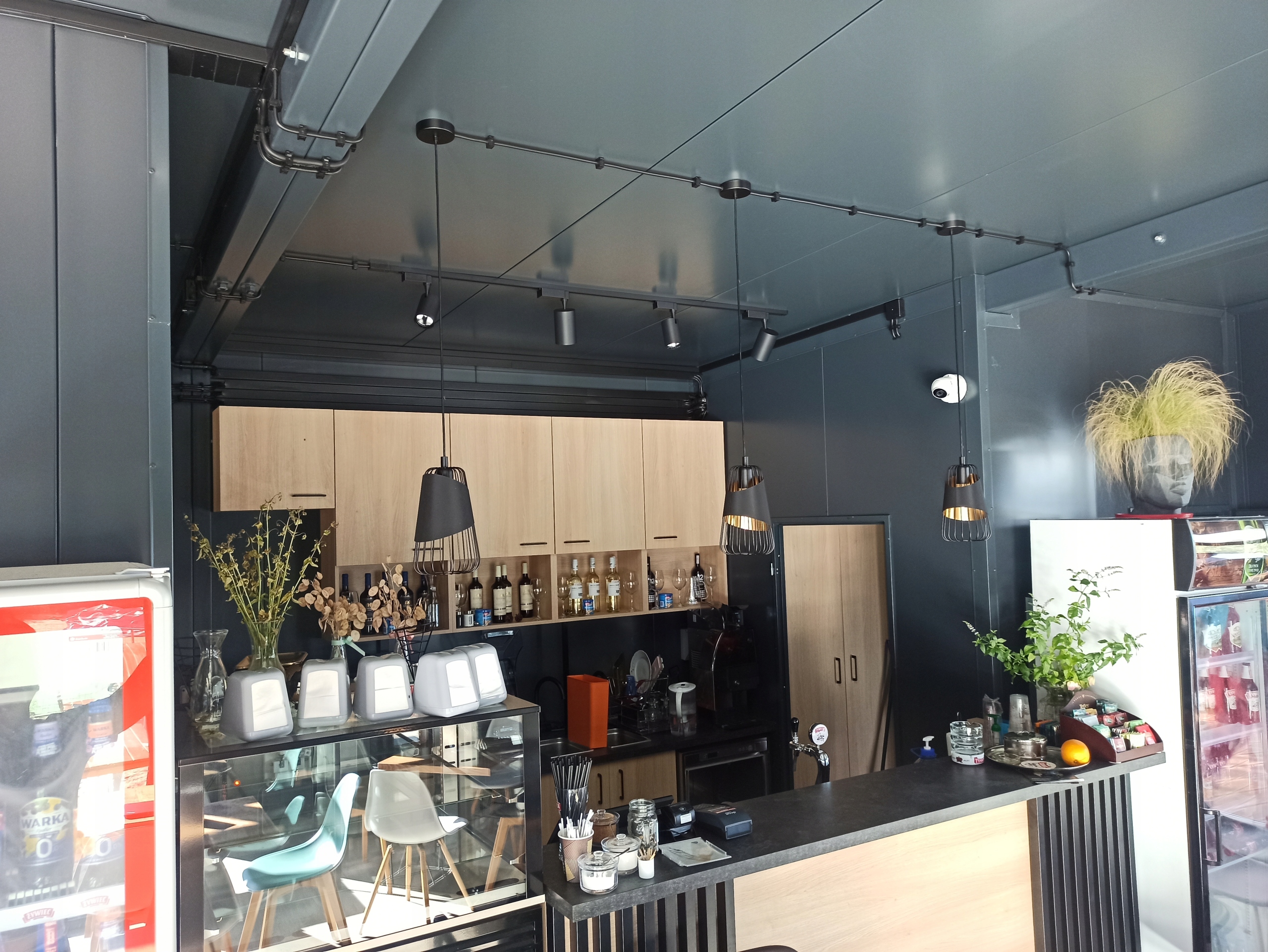 Pawilon gastronomiczny handlowy restauracja 72m2 modułowy Długość 9 m