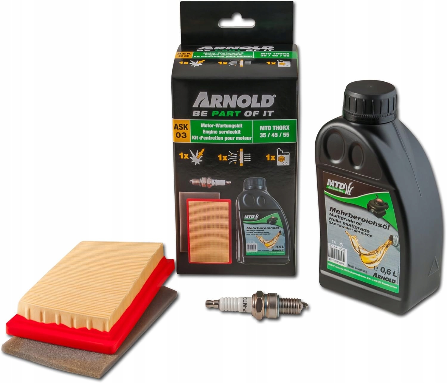 Filtr vzduchu olej svíčka pro motor Mtd Thorx 45 55 benzínová sekačka