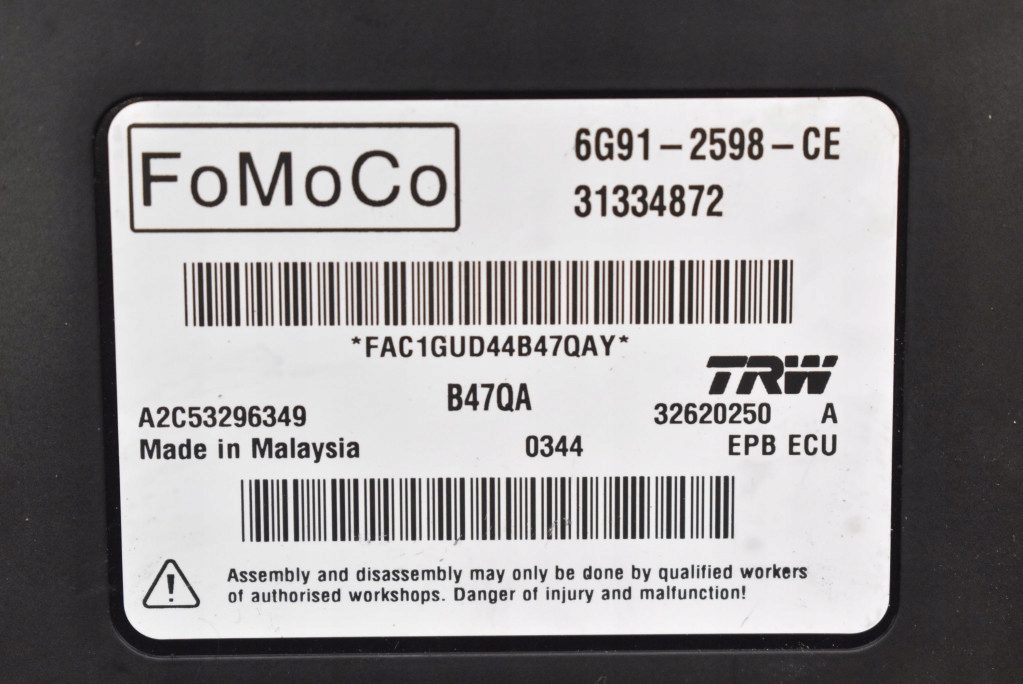 control unit module brakes 6G91-2598-CE VOLVO S60 2 II 10-13