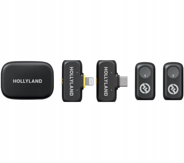 Mikrofon bezprzewodowy Hollyland Lark A1 Combo Duo Zestaw Czarny