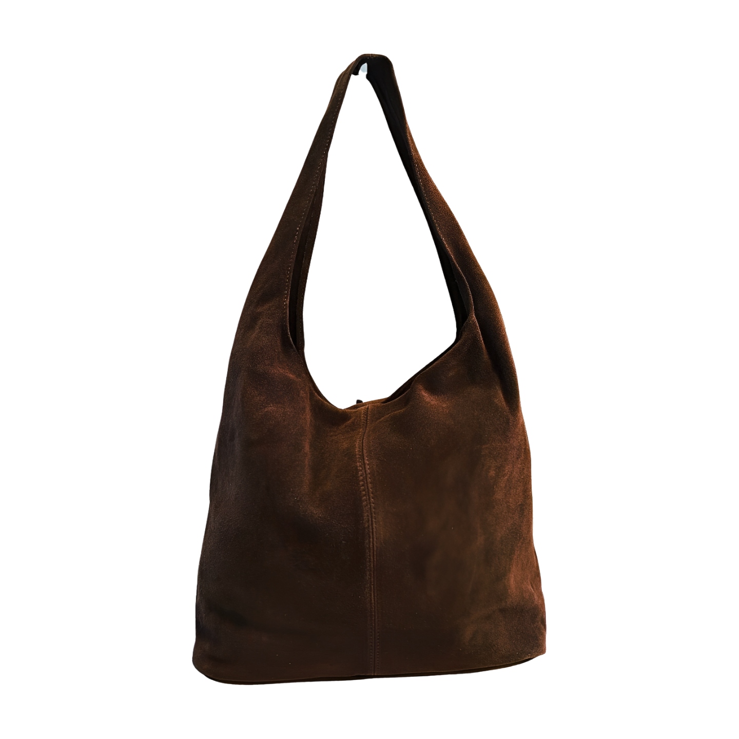 Laura Biaggi kabelka shopper taška přírodní kůže semišová hnědá