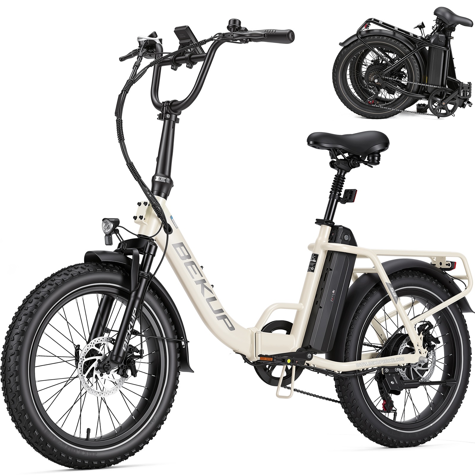 20“Składany elektryczny rower miejski Bekup S3 48V15Ah 250W 25km/h Shimano 7-s