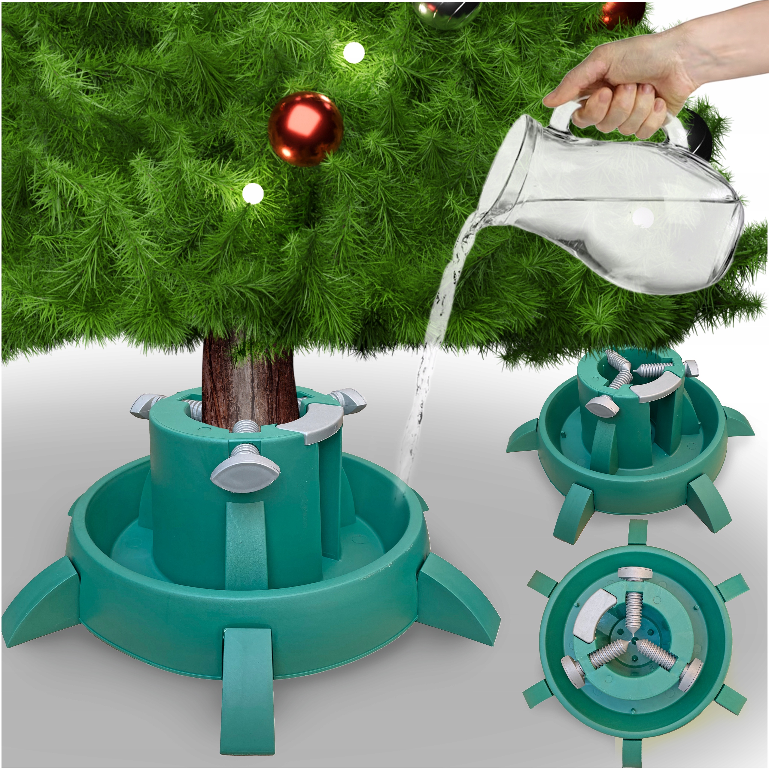 STOJAK CHOINKOWY NA CHOINKĘ POD DRZEWKO DO 3M Kolor zielony
