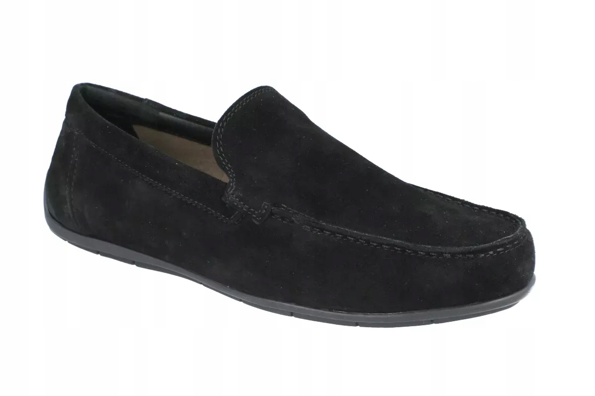 Ryłko pánské mokasíny IDMJ02 kožené černé Ryłko Relax slip on vel. 41