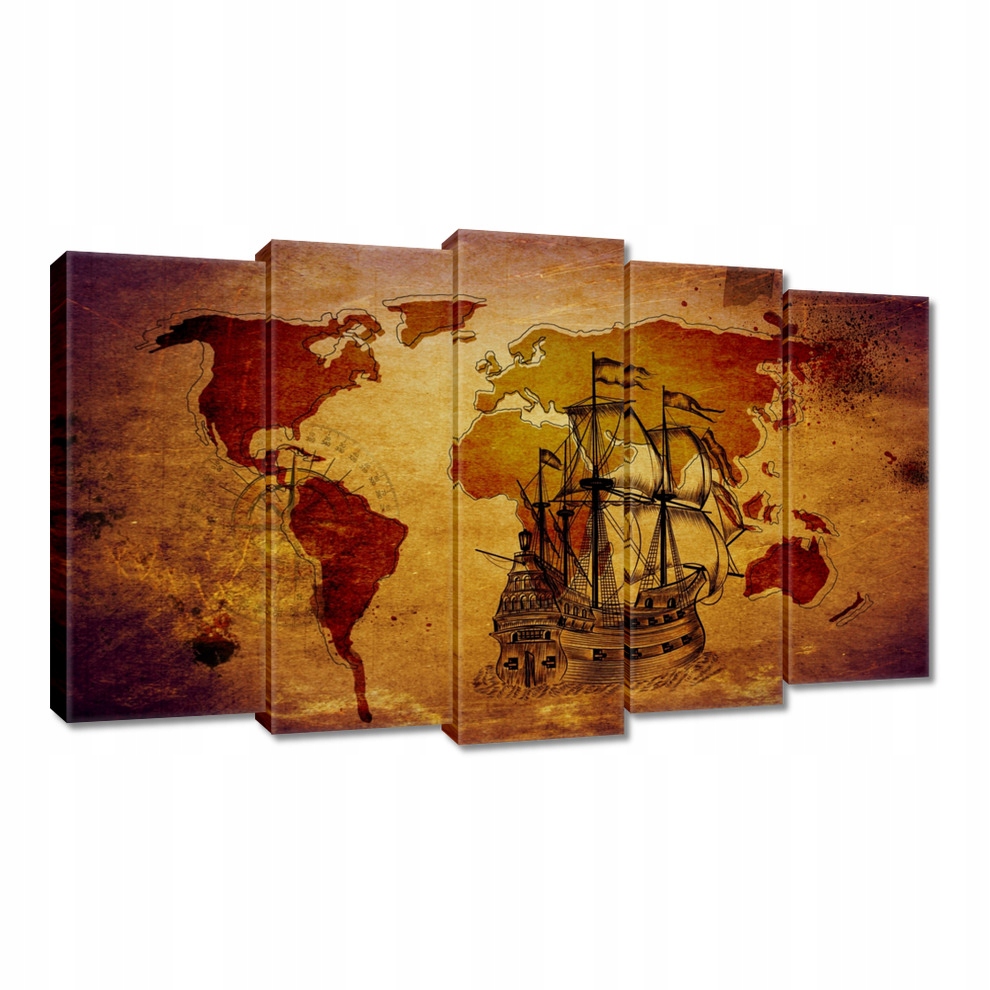 

Obrazy 100x60 Stara mapa Vintage