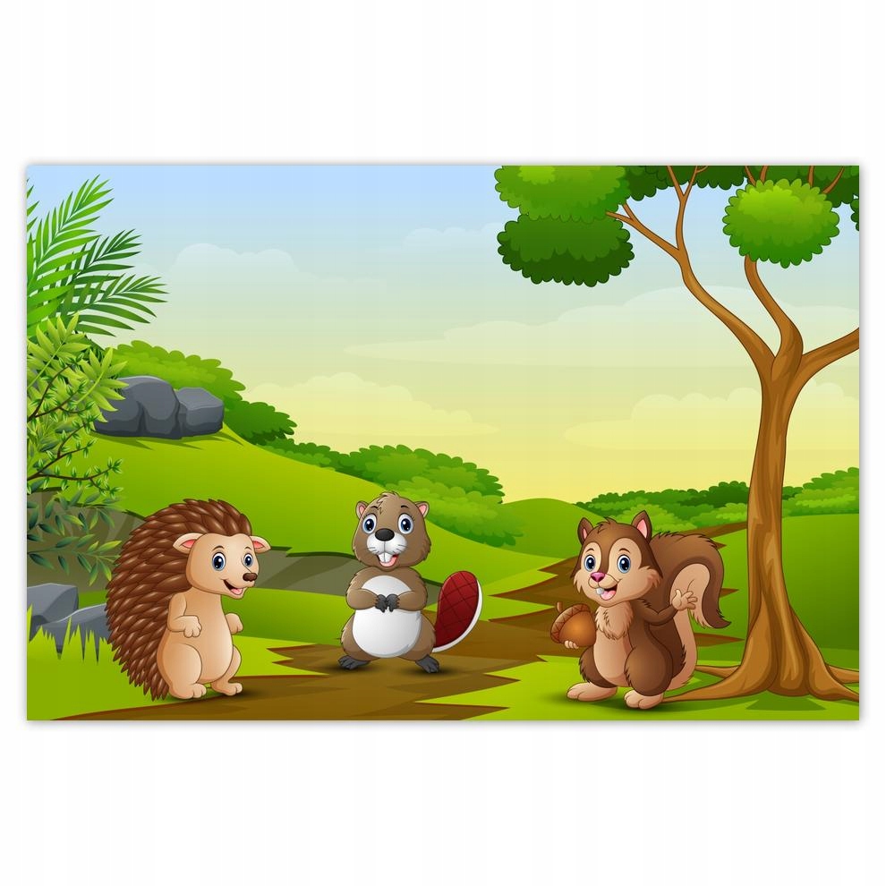 

Plakaty 60x40 Jeżyk Boberek Wiewiórka